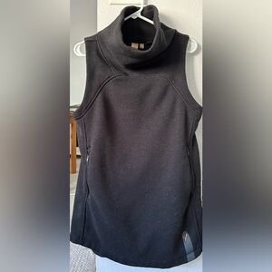 INDYEVA Toga, Black Polartec Thermal Fleece Vest Tunic, Size Medium